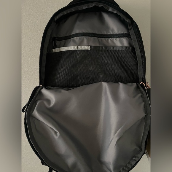 The North Face Jester Luxe Backpack in Black w/ Rose Gold accents - Picture 5 of 6